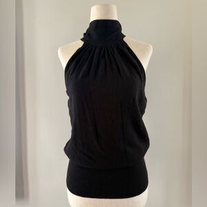 White House Black Market | Black Halter Top
